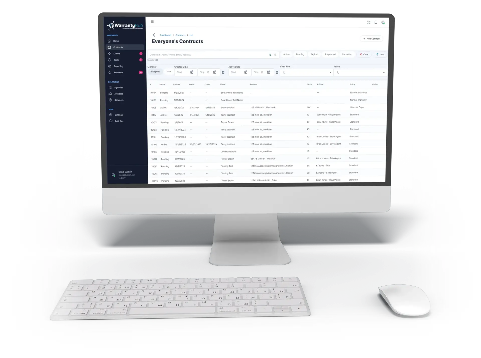 Bid box pro is now warrantyhub 1 Warrantyhub dashboard